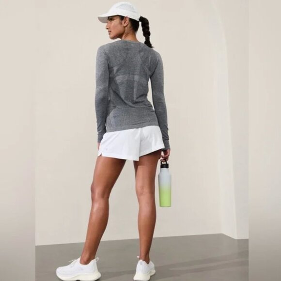 Athleta Momentum Seamless Heather Grey Top - Picture 3 of 9